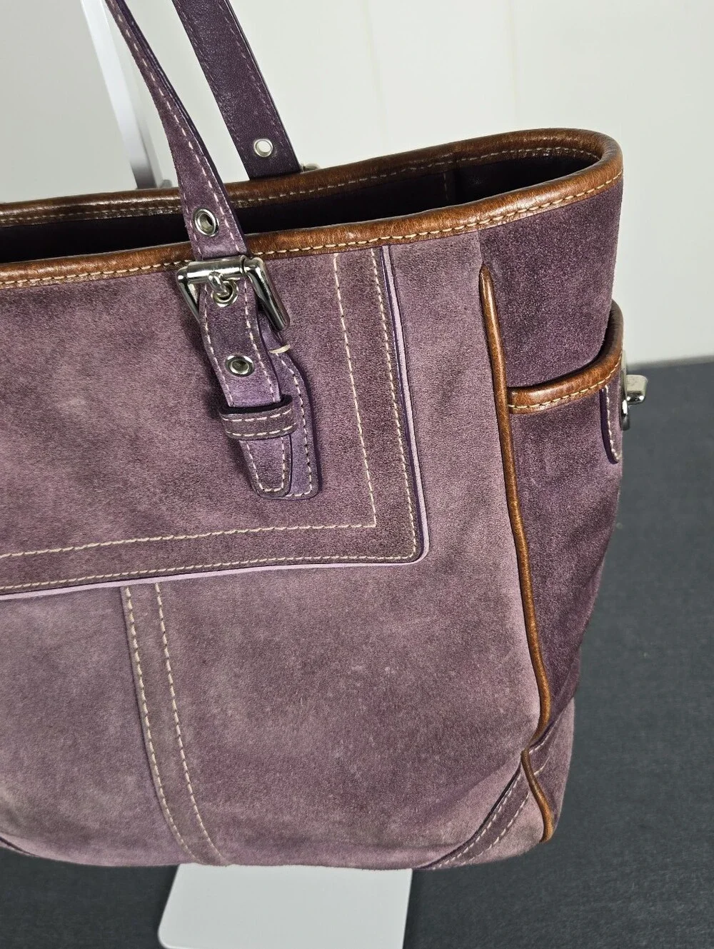 Coach suede tote